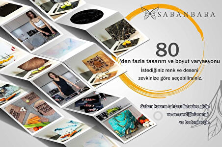 CAM KESME TAHTASI SİYAH MERMER ÇAP 32 CM 