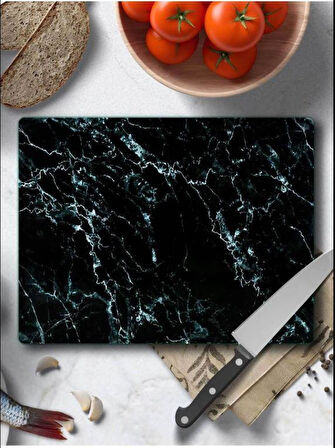 CAM KESME TAHTASI SİYAH MERMER 30X40 CM 