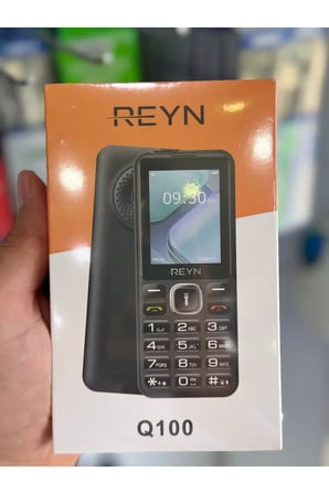 Q100 Tuşlu Telefon Çift Hatlı Büyük Tuşlu Uzun Pil Ömürlü Siyah
