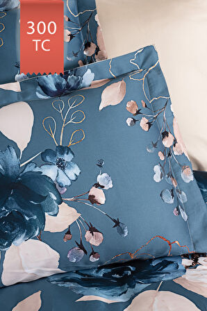 Varol Royal Saten 300TC Nevresim Takımı (Çift Nevresimli) Family Size  - LARİSSA