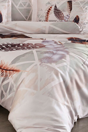 Varol Royal Saten 300TC Nevresim Takımı (Çift Nevresimli) Family Size  - MUNA