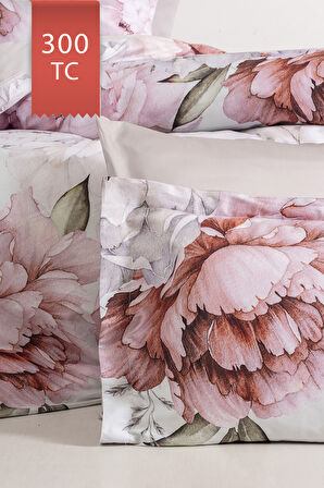 Varol Royal Saten 300TC Nevresim Takımı (Çift Nevresimli) Family Size  - PAMİRA