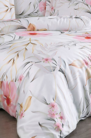 Varol Royal Saten 300TC Nevresim Takımı (Çift Nevresimli) Family Size  - STELLA