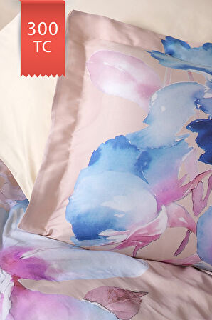 Varol Royal Saten Çift Kişilik 300TC Nevresim Takımı  - MARTİNA