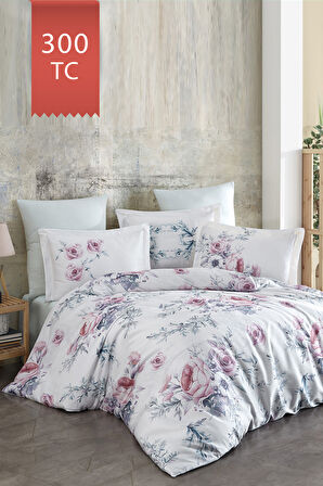 Varol Royal Saten King Size (Battal Boy) 300TC Nevresim Takımı - ROSALİNDA