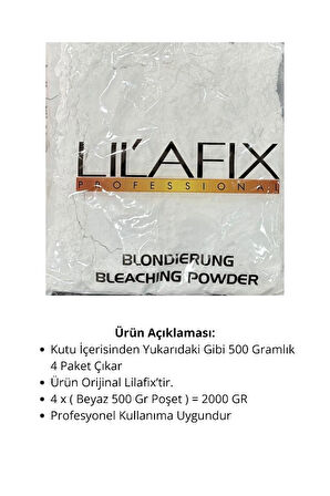 Lilafix Toz Açıcı Bleaching Powder Beyaz 2000 GR