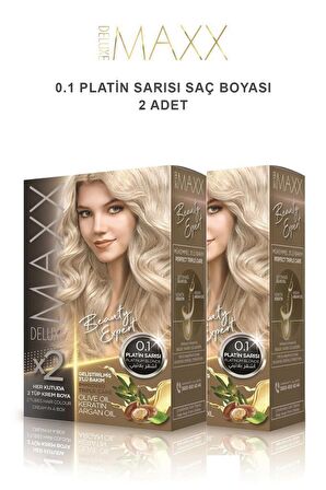 Maxx Deluxe Saç Boyası 0.1 Platin Sarısı X2