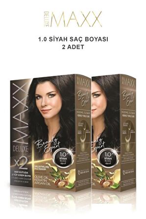 Maxx Deluxe Saç Boyası 1.0 Siyah X2