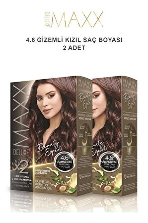 Maxx Deluxe Saç Boyası 4.6 Gizemli Kızıl  X2