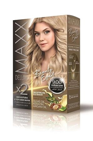 Maxx Deluxe Saç Boyası 9.00 Yoğun Sarı X2