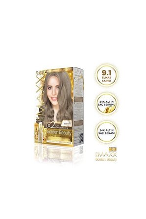 Maxx Deluxe Golden Altın İçerikli Saç Boyası 9.1 Elmas Sarısı