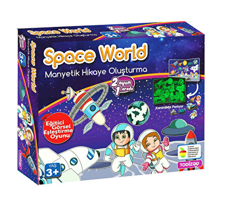 Todizoo Space World Manyetik Hikaye Oluşturma