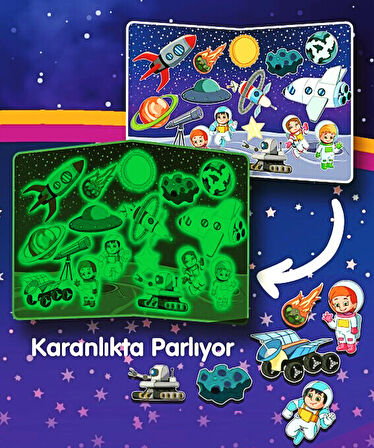 Todizoo Space World Manyetik Hikaye Oluşturma