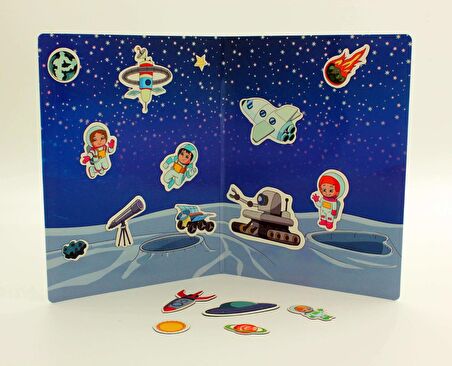 Todizoo Space World Manyetik Hikaye Oluşturma