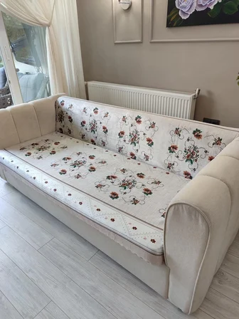 KOLTUK ÖRTÜSÜ KANAVİÇE DESEN KAYMAZ TABAN