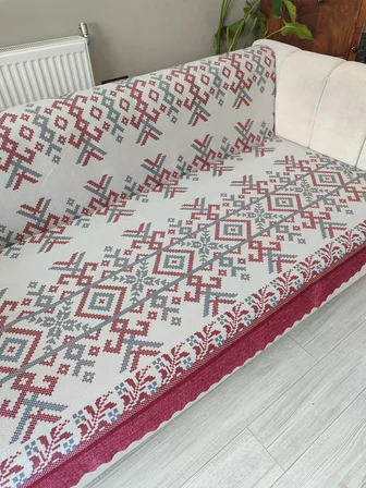 KOLTUK ÖRTÜSÜ KİLİM DESEN KAYMAZ TABAN
