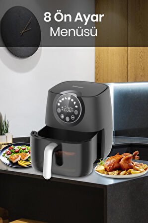 Gold Master Freefry 5.7 lt Yağsız Airfryer Siyah