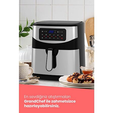 Gold Master GM-7497 Grandchef 7.3 lt Yağsız Airfryer Gri