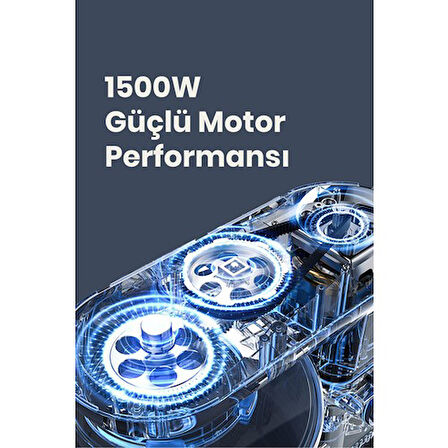 GOLDMASTER GM-7262  ANTRASİT MİKSER MUTFAK ŞEFİ SÜPERMİX DOKUNMATİK 1500W 5.5 LT STAND