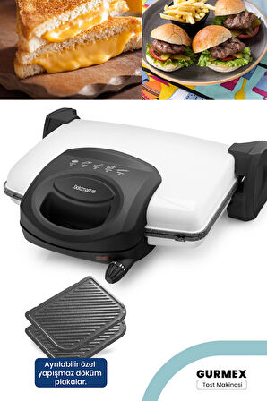 GOLDMASTER LEZZİTO BY-5401B TOST MAKİNESİ BEYAZ