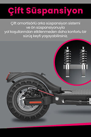  JİBO JB-505 ÇİFT SÜSPANSİYONLU E-SCOOTER