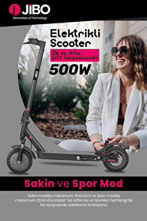  JİBO JB-505 ÇİFT SÜSPANSİYONLU E-SCOOTER