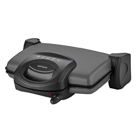 Goldmaster Lezzito Antrasıt 1750 Watt Granit Çıkarılabilir Plakalı 5 Kademe Isı Ayarlı Tost Ve Izgara Makinesi