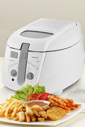 GoldMaster Çıtırr 2000 Watt 2.5 Litre Paslanmaz Çelik Ayarlanabilir Çıkarılabilir Fritöz