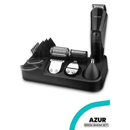 Gold Master Azur 14 in 1 Kuru Çok Amaçlı Tıraş Makinesi Siyah