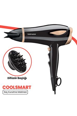 Goldmaster IN-6130 2200 W AC Motor Sıcak ve Soğuk Saç Kurutma ve Fön Makinesi