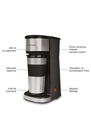 Goldmaster Magic Coffee İn-6310 Filtre Kahve Makinesi + Seyahat Bardaklı 