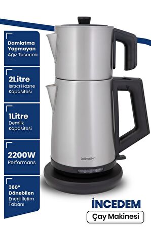 Gold Master In-6306 2200 W Çay Makinesi Inox 