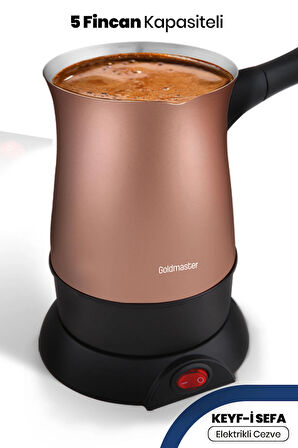 GOLDMASTER KEYF-I SEFA IN-6307G ELEK.CEZVE GOLD