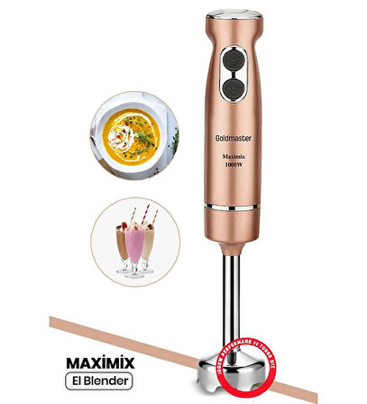 Goldmaster Maximix GM-7244 Gold El Blenderi