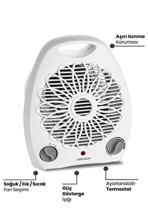 GOLDMASTER SUMMER IN-6125 ISITICI-FAN BEYAZ