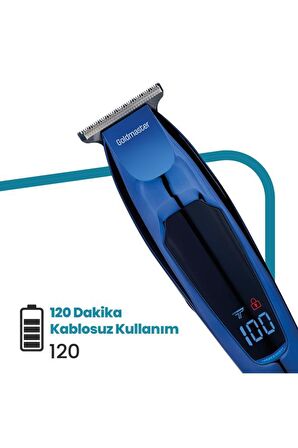 Goldmaster GM-8169 5 Başlıklı Kablolu+Kablosuz Kuru Saç-Sakal Çok Amaçlı Tıraş Makinesi 
