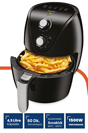 Bestfry 4.5 Litre Airfryer Yağsız Kızartma Sıcak Hava Fritöz