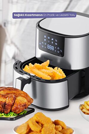 Gold Master GM-7483 Novo 6.4 lt Yağsız Airfryer Inox