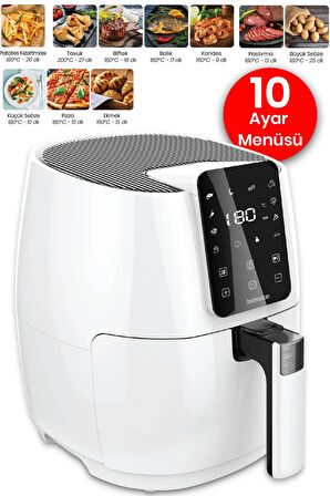 Gold Master GM-7491 Cenova 4.1 lt Yağsız Airfryer Beyaz