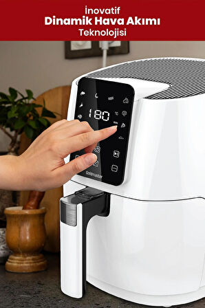 Gold Master GM-7491 Cenova 4.1 lt Yağsız Airfryer Beyaz