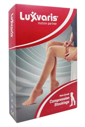 Luxor 854 Ccl1 Dizüstü Burnu Kapalı Varis Çorabı No:2 - Ten Rengi