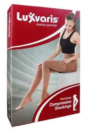 Luxvaris 855 CCL1 Külotlu Burnu Açık Ten Rengi Varis Çorabı No: 4