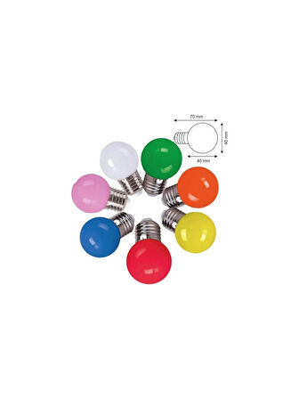 2W Gece Yeşil LED Top Ampul E27 - SR-4902Y