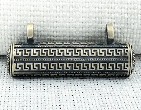 Büyük Boy Cevşeni Kebir Dualı 925 Ayar Gümüş Erkek Kolye  Ucu