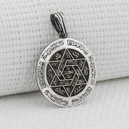 Özel İsmi Azam Duası 925 Ayar Gümüş Erkek Kolye Ucu