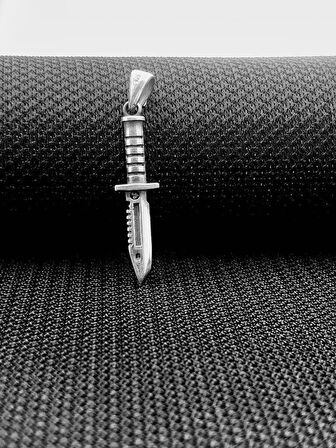 Rambo bcak Tasarımlı 925 Ayar Gümüş Erkek Kolye Ucu