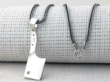 Satır 925 Ayar Gümüş Erkek Kolye