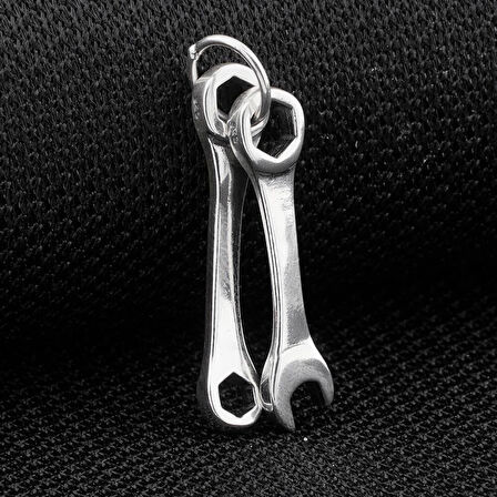 Tamir Anahtarı 925 Ayar Gümüş Erkek Kolye Ucu