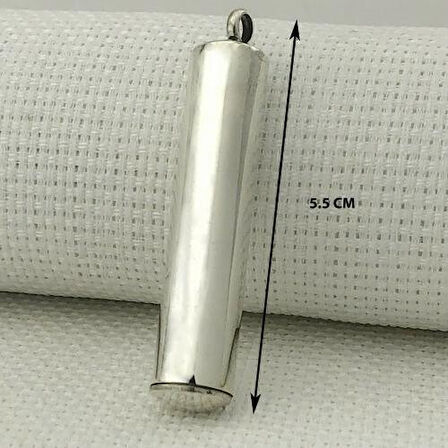 Silindir Cevşeni Kebir Dualı 925 Ayar Gümüş Erkek Kolye Ucu