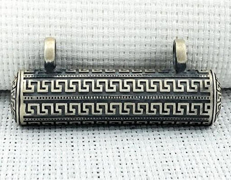Büyük Boy  Cevşeni Kebir Dualı 925 Ayar Gümüş Erkek Kolye Ucu